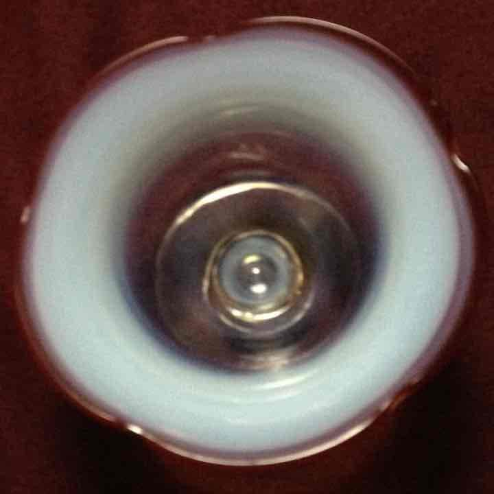 最終値引き大正ロマン〜昭和レトロ❗️ 手吹き 氷コップ ガラス アサガオ 縁赤