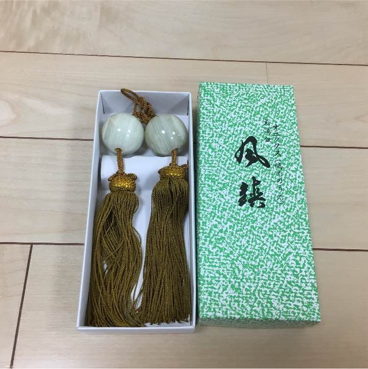 紫式部の掛け軸（風鎮付き）