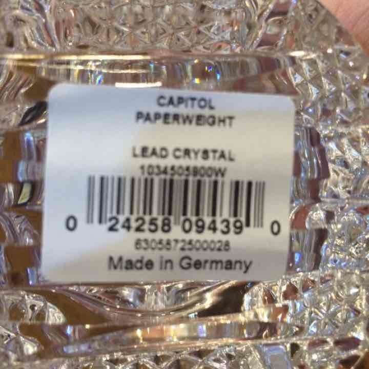  CRYSTAL ペーパーウエイト
