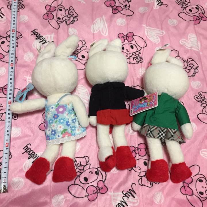 超レア　ひなのコレクション　ファッションさりあちゃん　うさぎ着せ替え人形3種