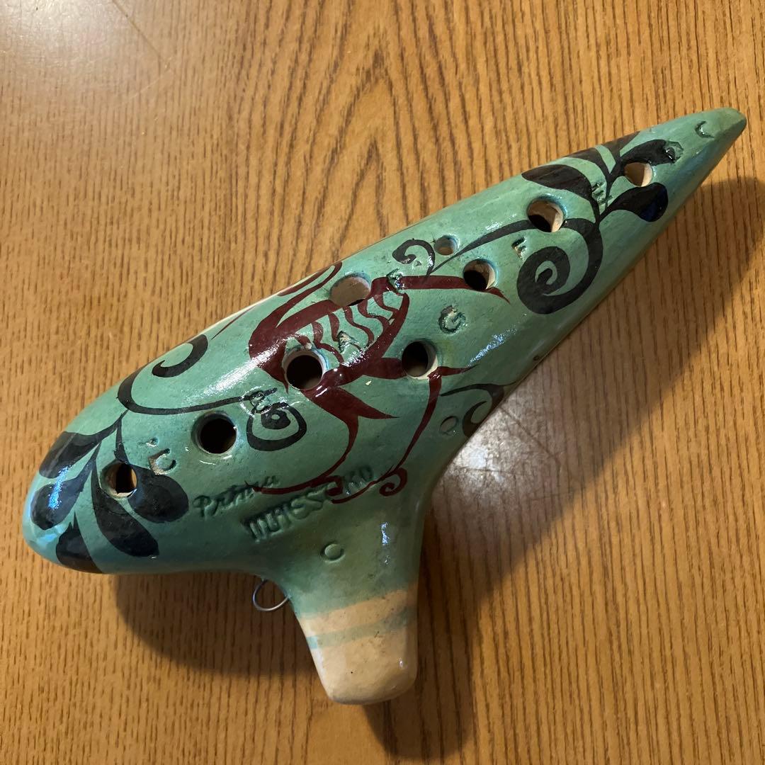 プリマ楽器　陶器オカリナC調　未使用箱入り　手工最高級品