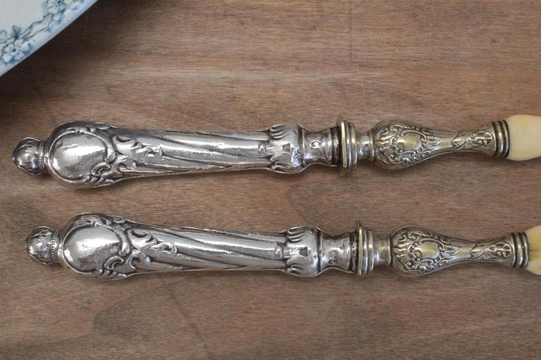 サラダサーバー/シルバースプーン&フォーク2本セット