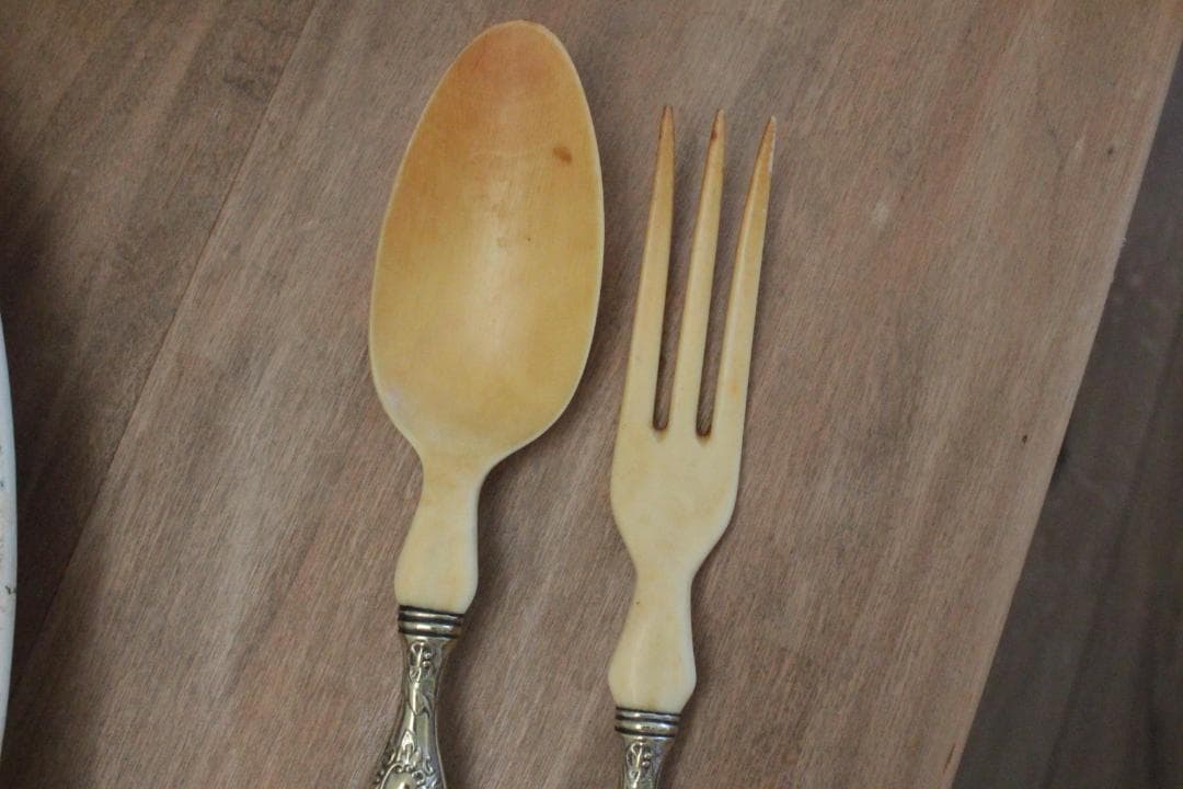 サラダサーバー/シルバースプーン&フォーク2本セット