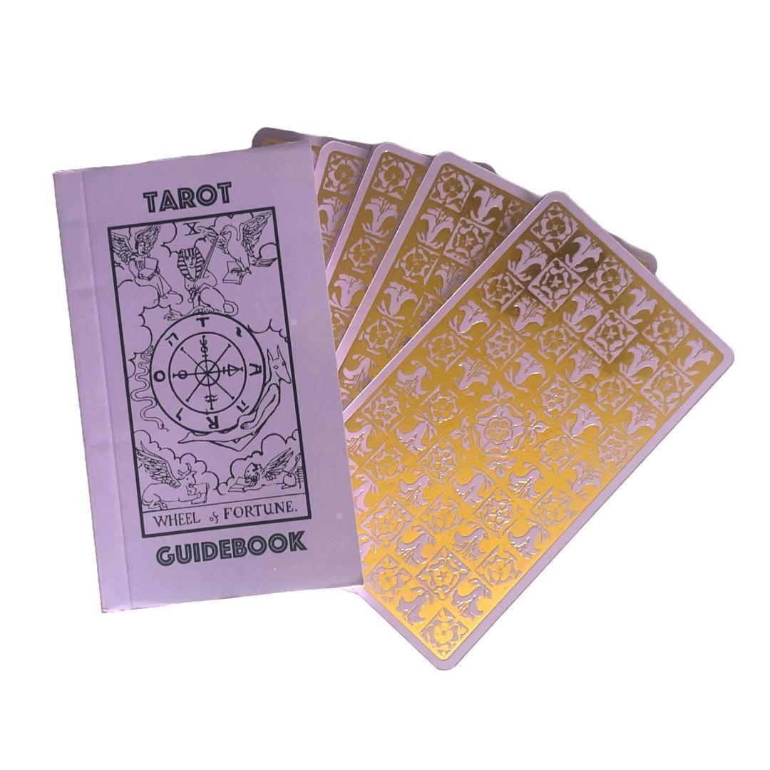 【正規品タロットカード】希少色✨癒しラベンダー色×金箔のプレミアム仕様のタロット