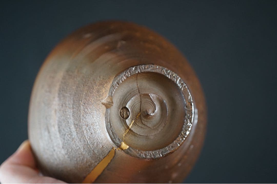 常滑の名工 滝田椿渓 真焼 茶碗 共箱 茶道具