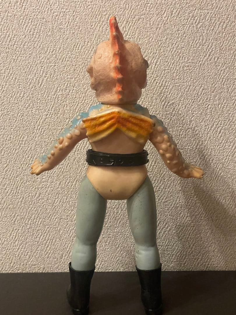 【仮面ライダー怪人】ピラザウルス　スタンダード　当時物　ソフビ