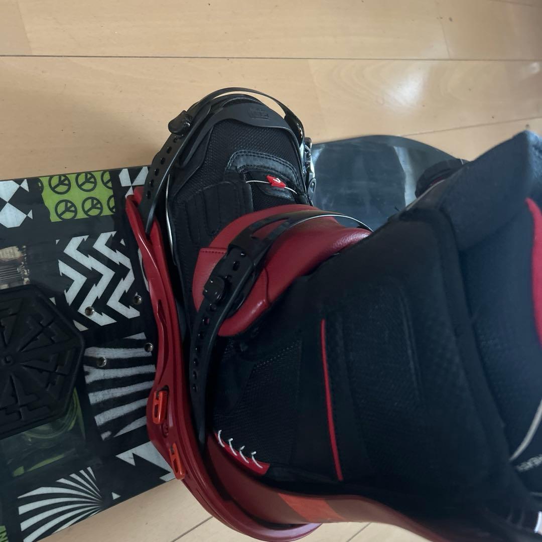 スノーボード ビンディング セット　ELAN 155 FLUX RX L