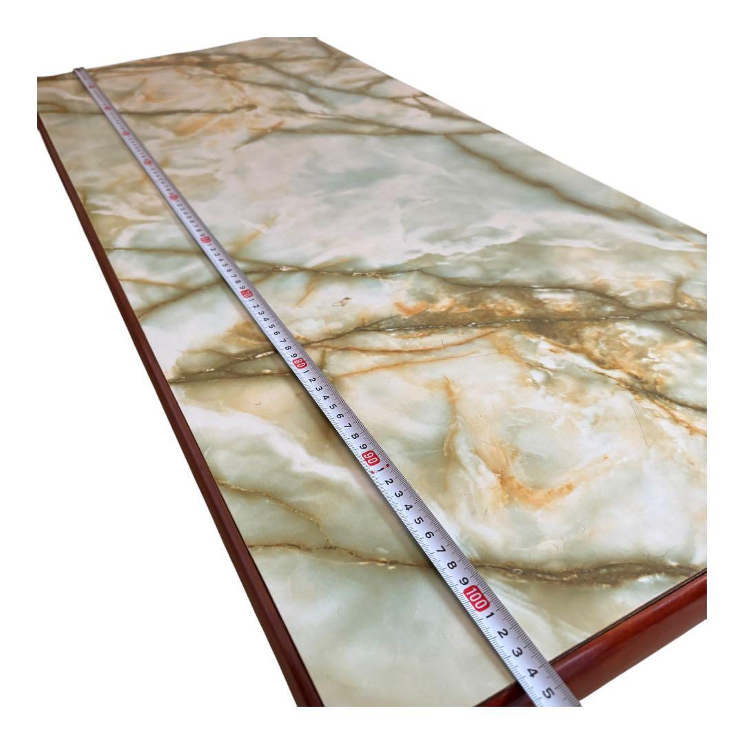 昭和レトロ 大理石柄 木製センターテーブル 応接間 アンティーク古家具