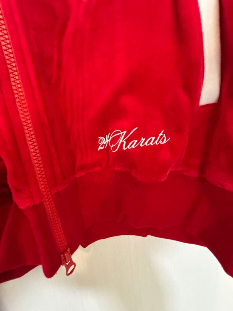 EXILE 24karats ジャージ 赤 セットアップ ベロア Lサイズ