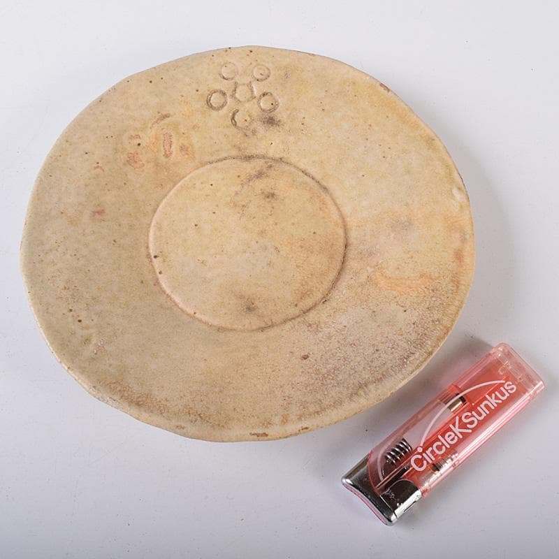 瀬戸焼　古瀬戸　銘々皿　五客　在銘　時代箱付　D　R8256