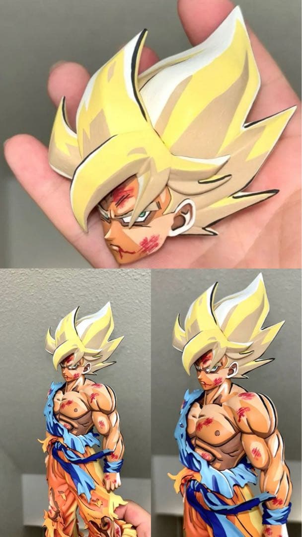 ドラゴンボール伝説の超サイヤ人 孫悟空 フルリペイント grosサイズ磁石吸着付