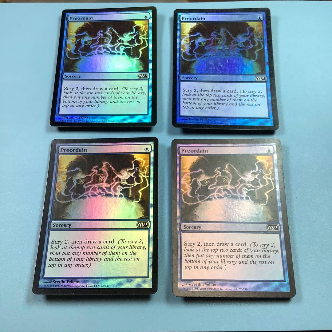 定業/Preordain  M11英語foil 4枚セット