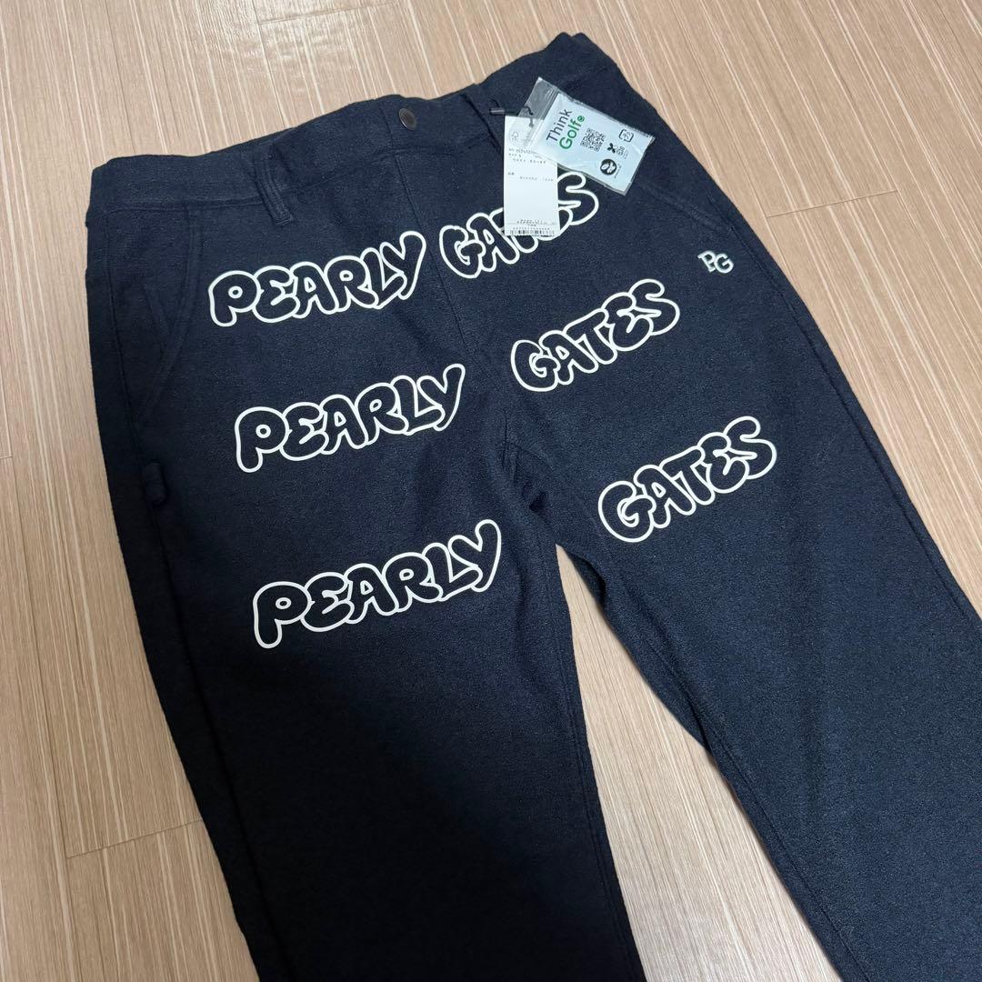 PEARLY GATES ロゴプリントパンツ サイズM