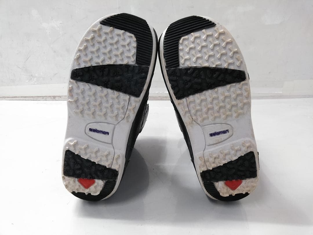 サロモン スノーボードブーツ PEARL 25cm BOA ブラック×パープル◆