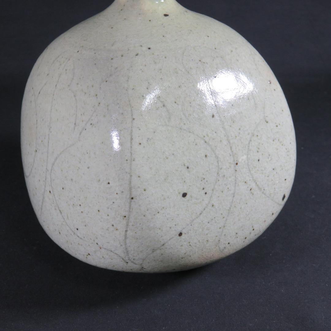 壺 在銘 五 花器 花瓶 木箱 共箱 作家物 フラワーベース