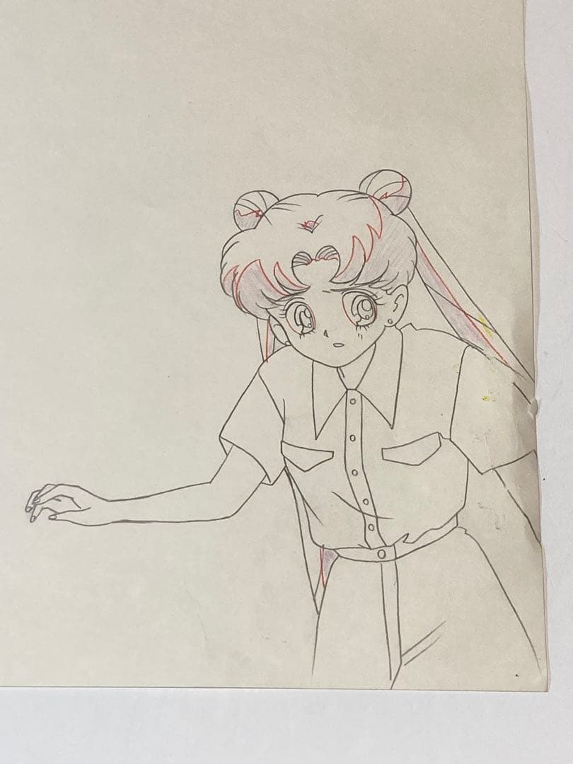 d３８　美少女戦士セーラームーンセル画【月のうさぎ】背景・動画付き