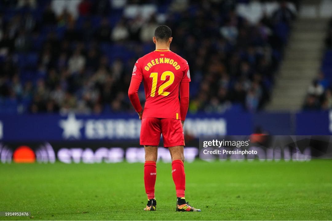 実使用ユニフォーム　グリーンウッド　ヘタフェ　match worn サッカー