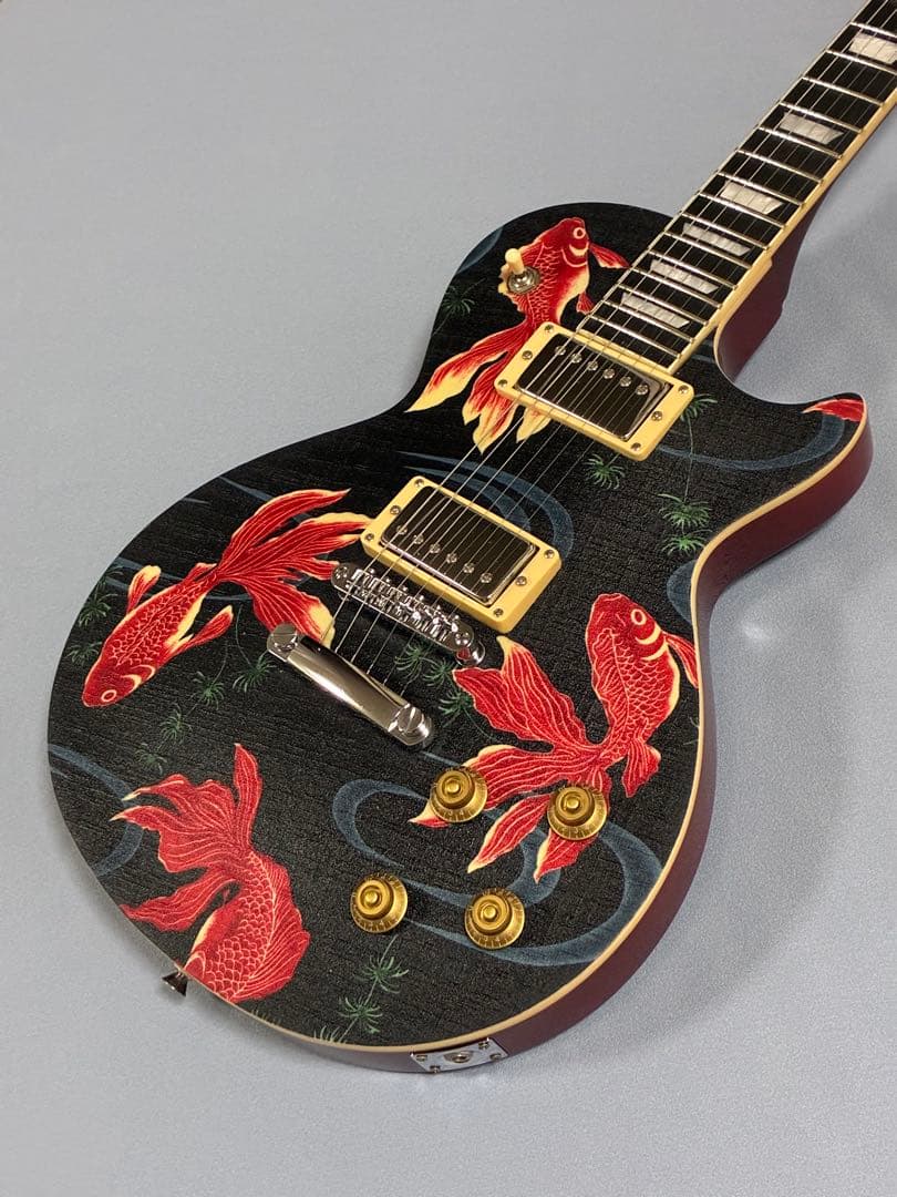 金魚柄 レスポールタイプギター