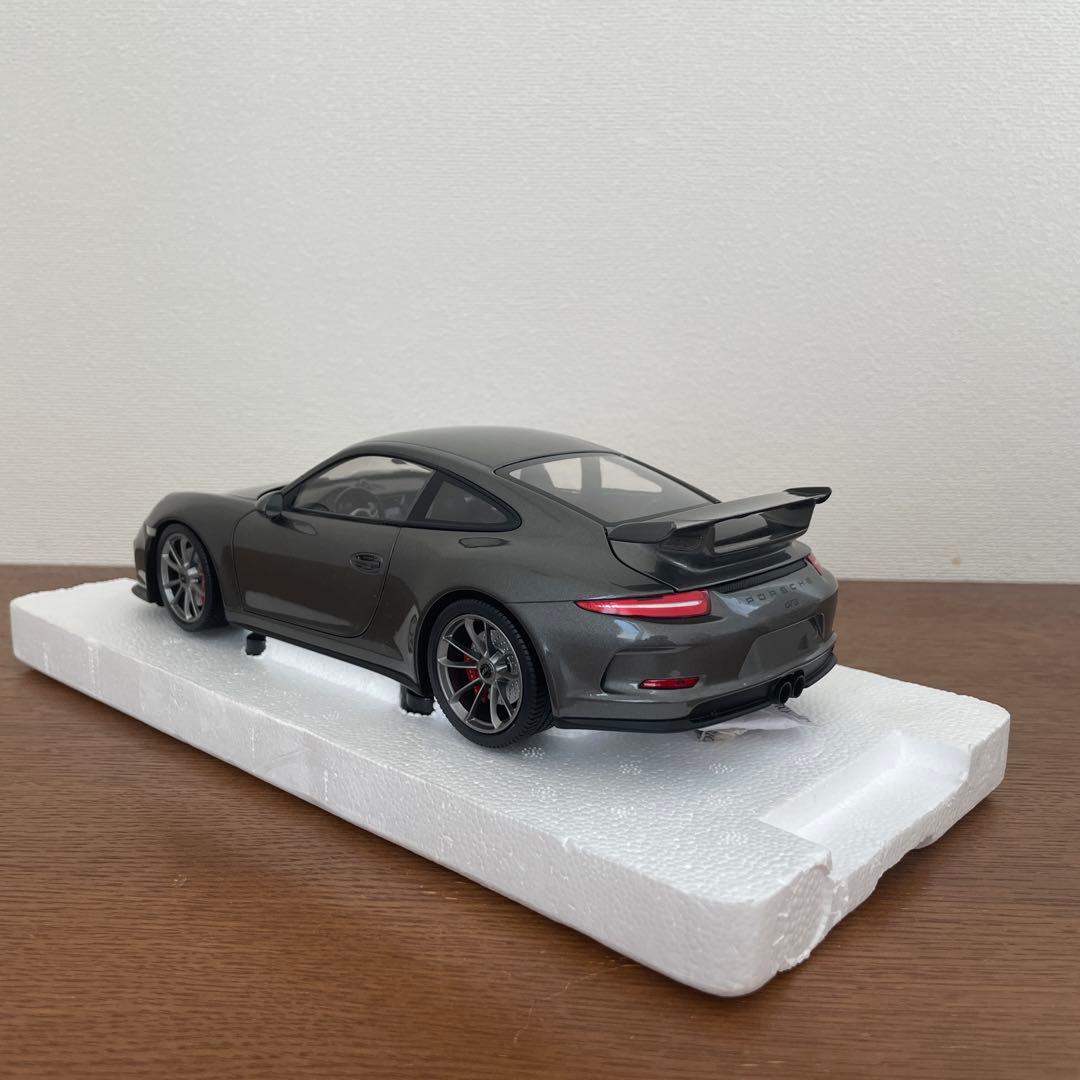 ミニチャンプス　ポルシェ 911 (991) GT3 1/18 グレー