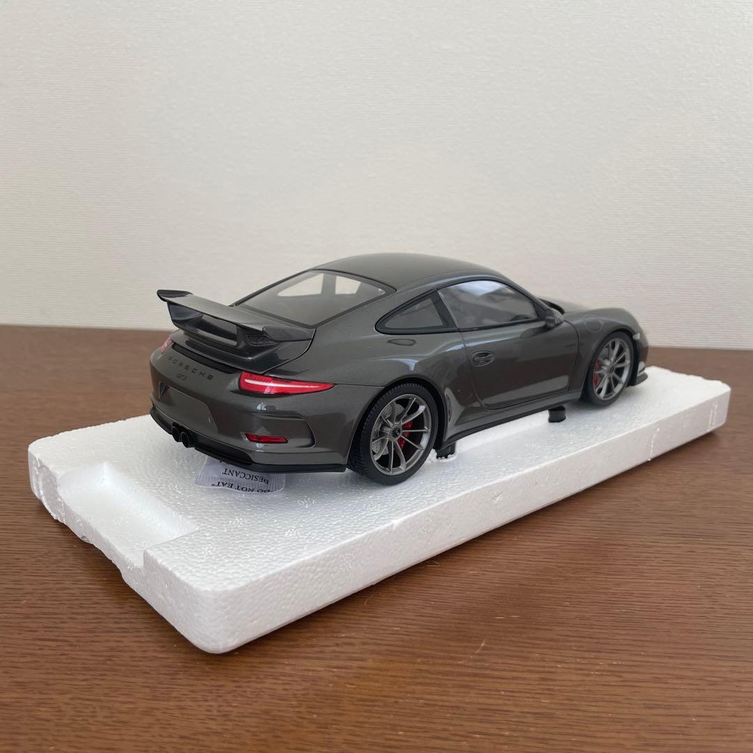 ミニチャンプス　ポルシェ 911 (991) GT3 1/18 グレー