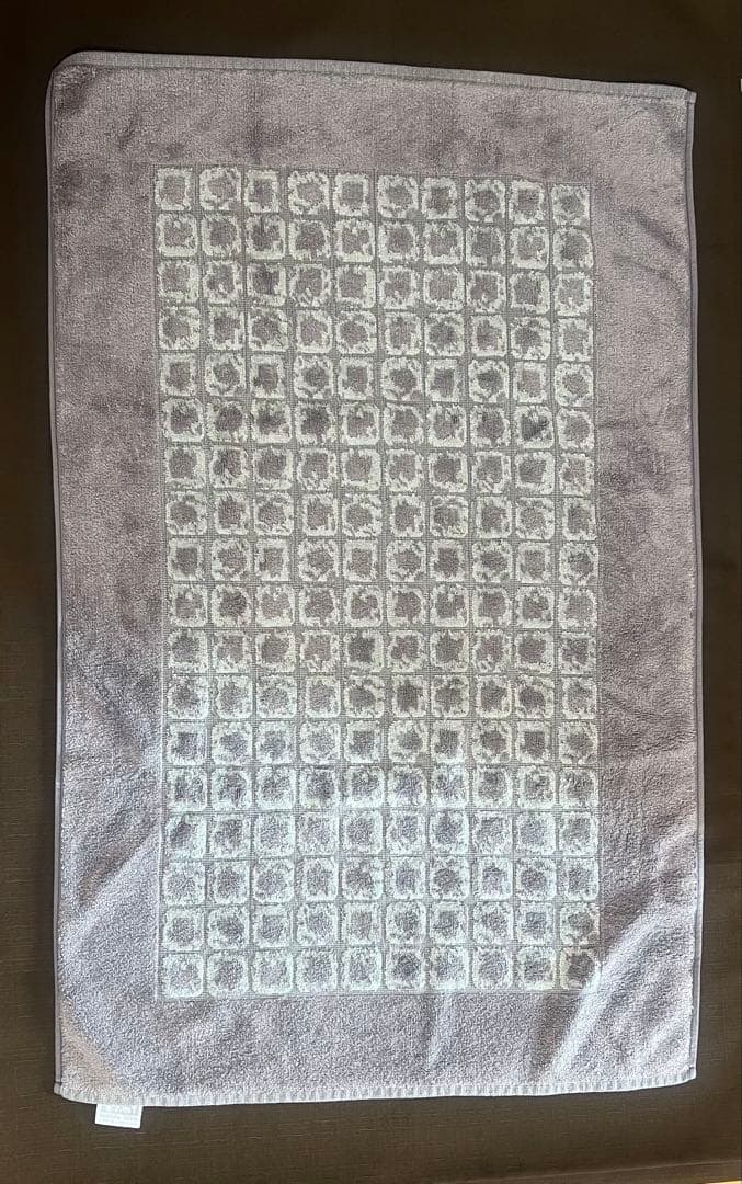 激レア エルメス 銀座限定 バスマット L'AIR DE GINZA グレー