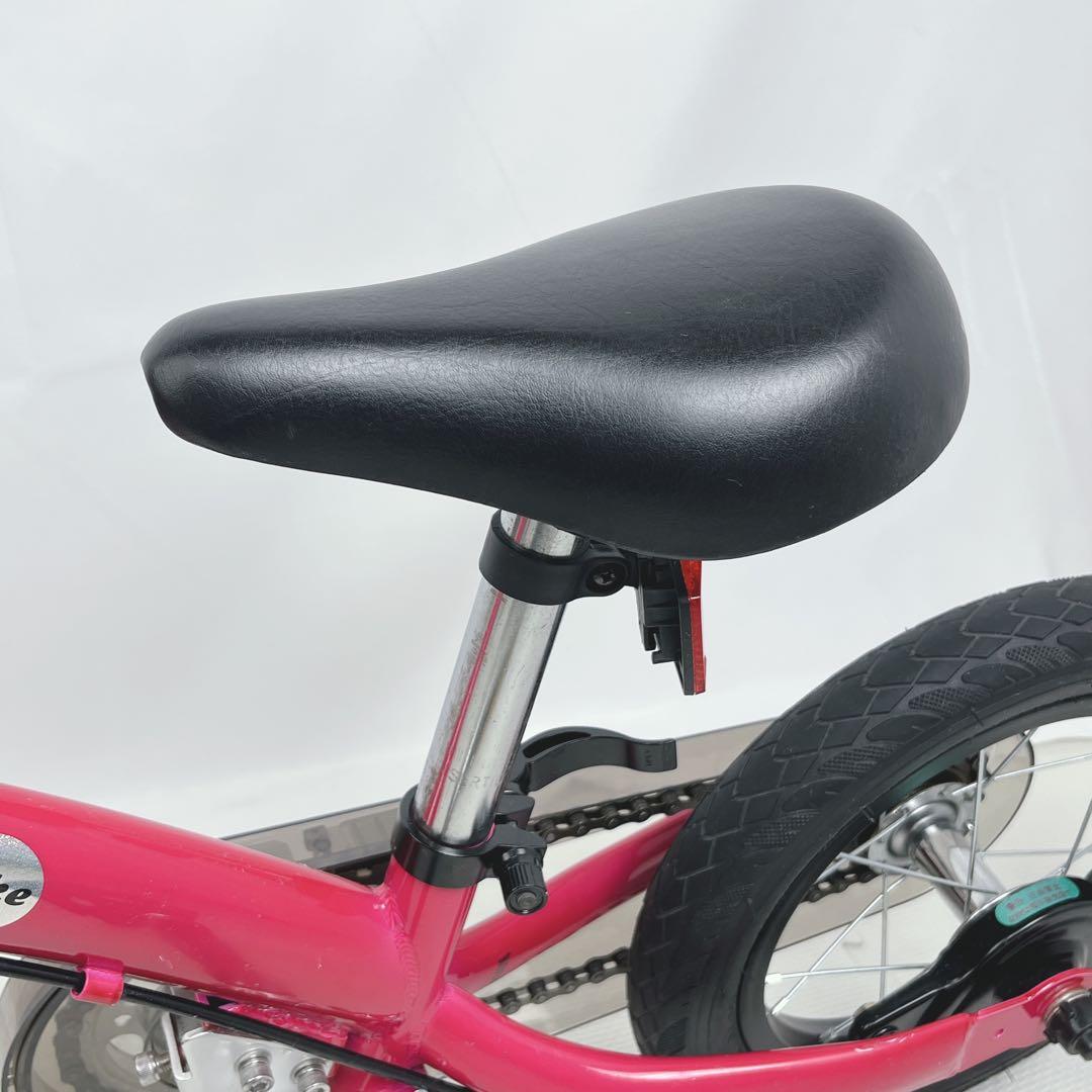 【美品】へんしんバイク2 12インチ ピンク スタンド付