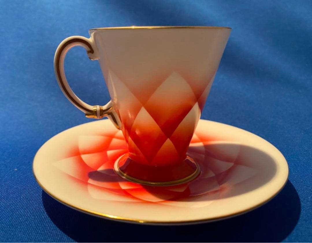 オールドノリタケ ボーンチャイナ デミタスカップ＆ソーサー 1客