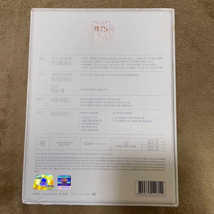 BTS 防弾少年団 Memories 2015  DVD