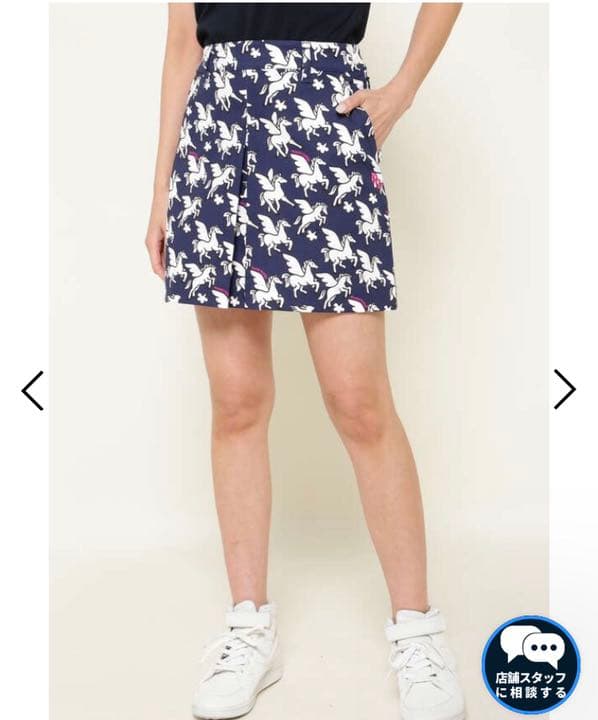 ※値下げ中　パーリーゲイツカタロペガサス柄ストレ ッチスカートサイズ1