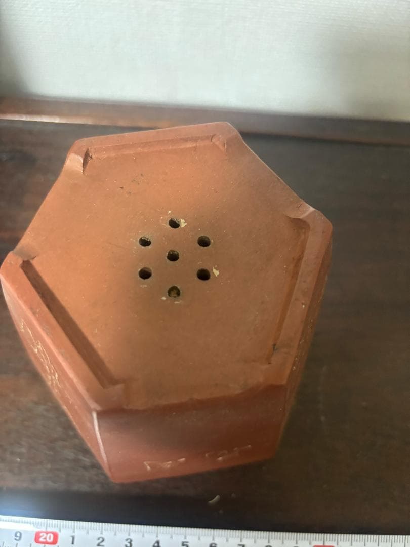 紫砂の鉢 盆栽鉢釘彫鉢◇中国宜興◇