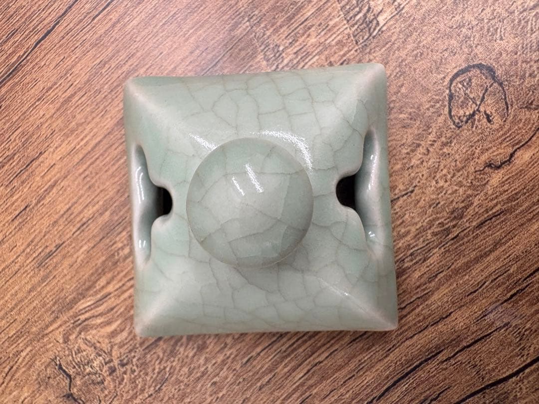 中島宏 人間国宝 「青瓷香炉」 青磁 香炉 香道具 弓野窯