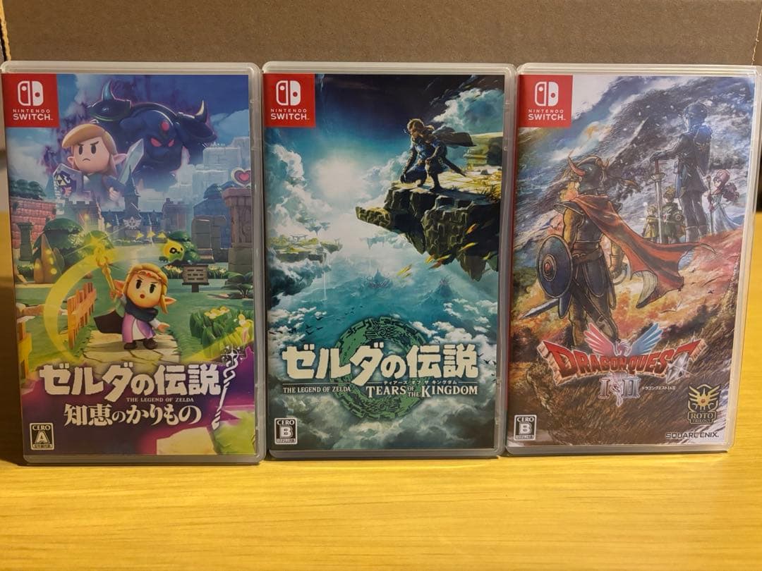 3本セット　知恵のかりもの・ティアーズキングダム・ドラクエ1.2リメイク