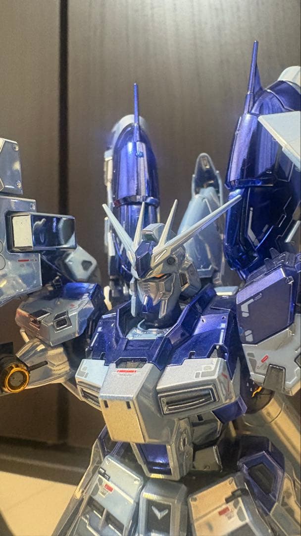 hg ナイチンゲール rg ハイニューガンダム メッキ加工完成品 一部塗装有り