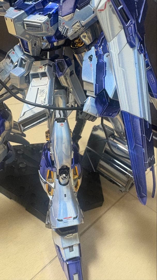 hg ナイチンゲール rg ハイニューガンダム メッキ加工完成品 一部塗装有り