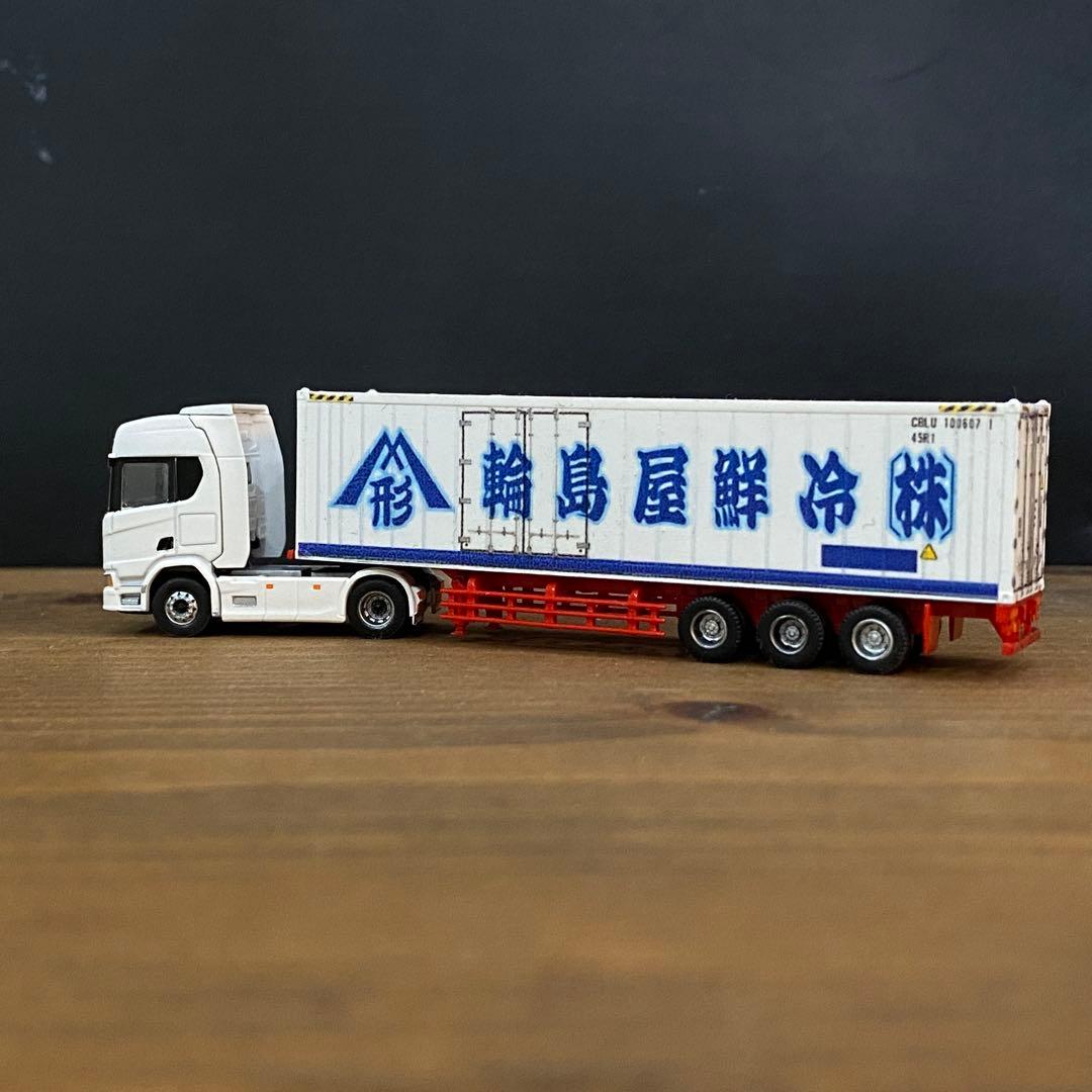 トレーラーコレクション 自作品　40ftリーファーコンテナ+スカニア　冷蔵　冷凍