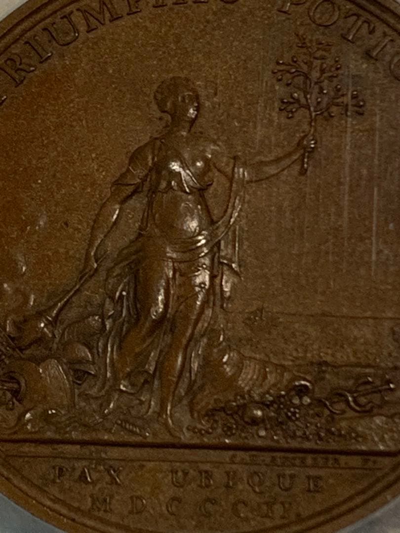 ジョージ3世 ヒストリカルメダル アミアンの平和　1802年