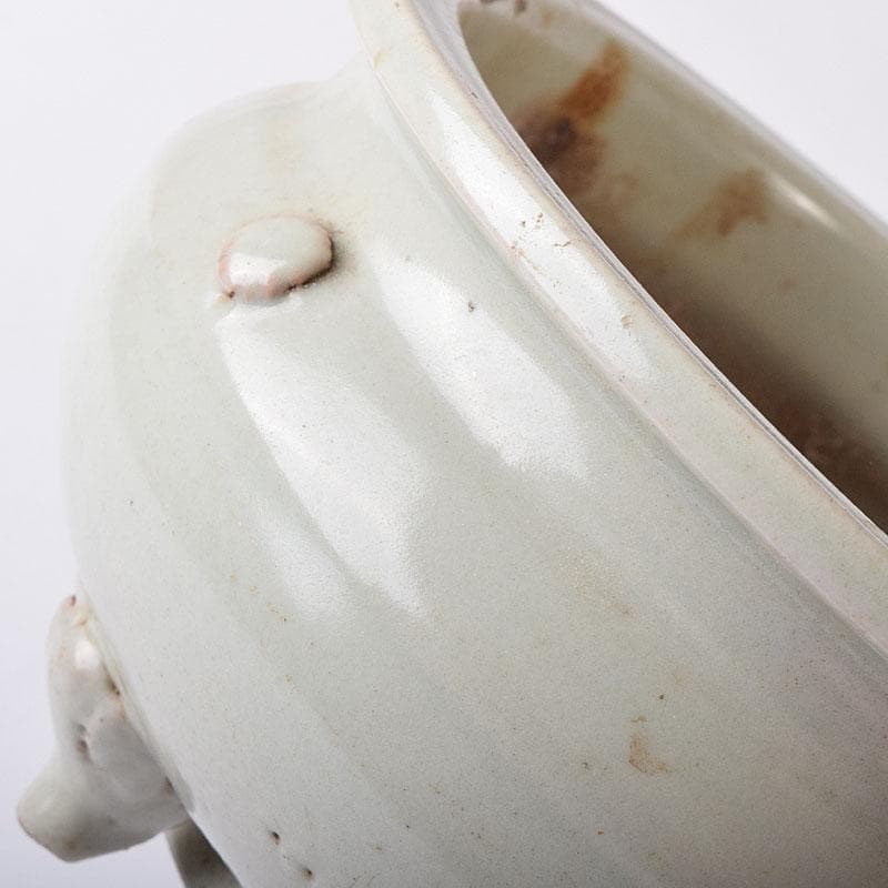 中国　青白磁　三つ足香炉　C　R8775