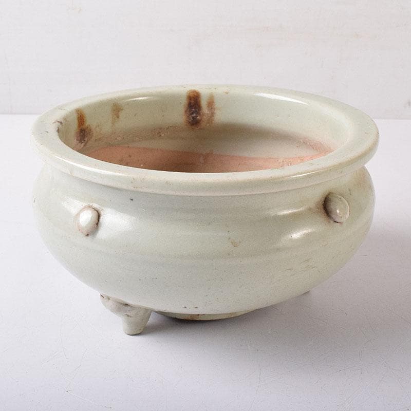 中国　青白磁　三つ足香炉　C　R8775