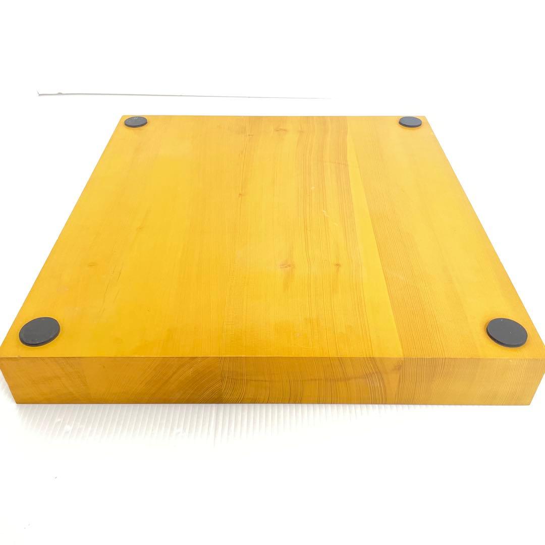 美品 本榧 碁盤 ハギ盤 2寸 二寸 6kg はまぐり碁石 囲碁 将棋 卓上盤