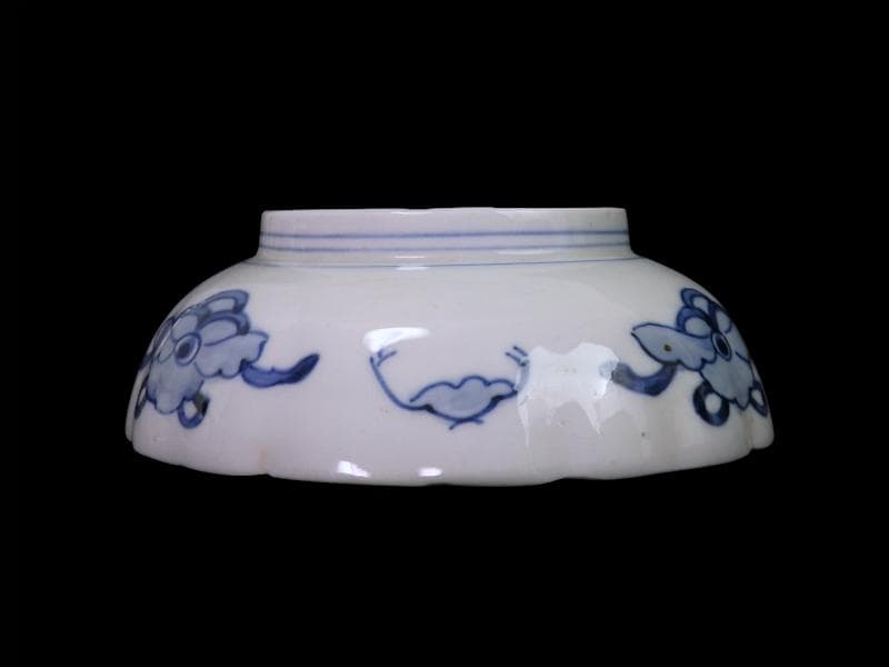 古伊万里　色絵　鳳凰に牡丹の図　膾皿　５客　C380AS-CZf