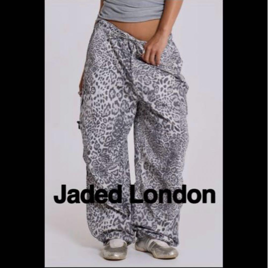 アイドル Jaded London Leopard Parachute Pants
