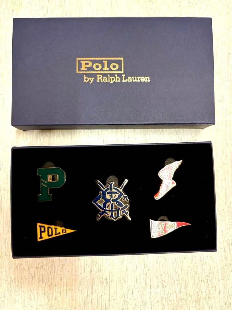 POLO RALPH LAUREN ノベルティ ピンバッジセット2個まとめ出品