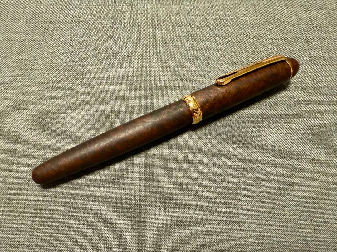 アカブライヤー 万年筆 センチュリー3776 プラチナ万年筆 B（太字）