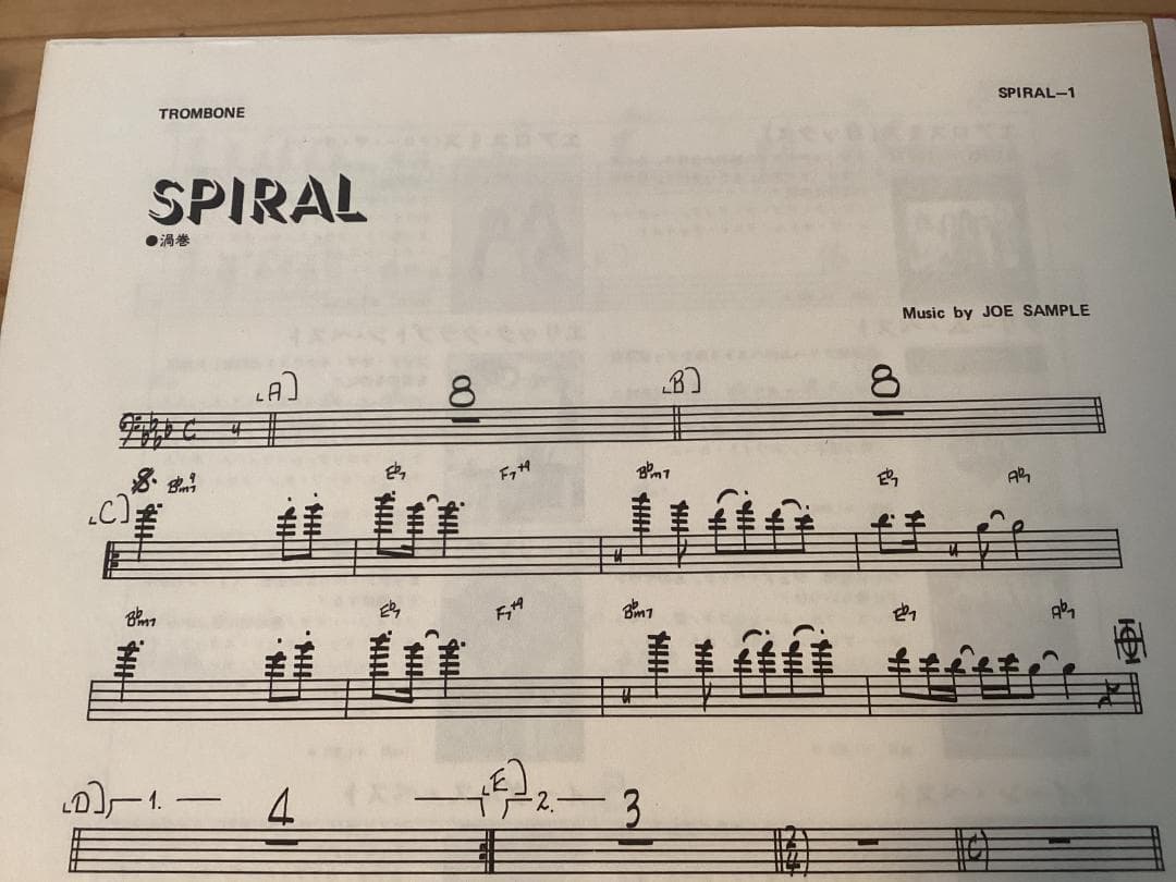 ★楽譜/ザクルセイダーズ/ラリーカールトン/クロスオーバー/バンドスコア/パート