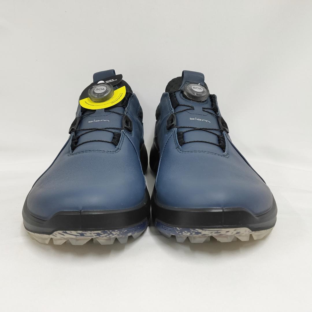 ○★新品未使用 エコー バイオムハイブリッド4 ゴルフシューズ ネイビー28cm