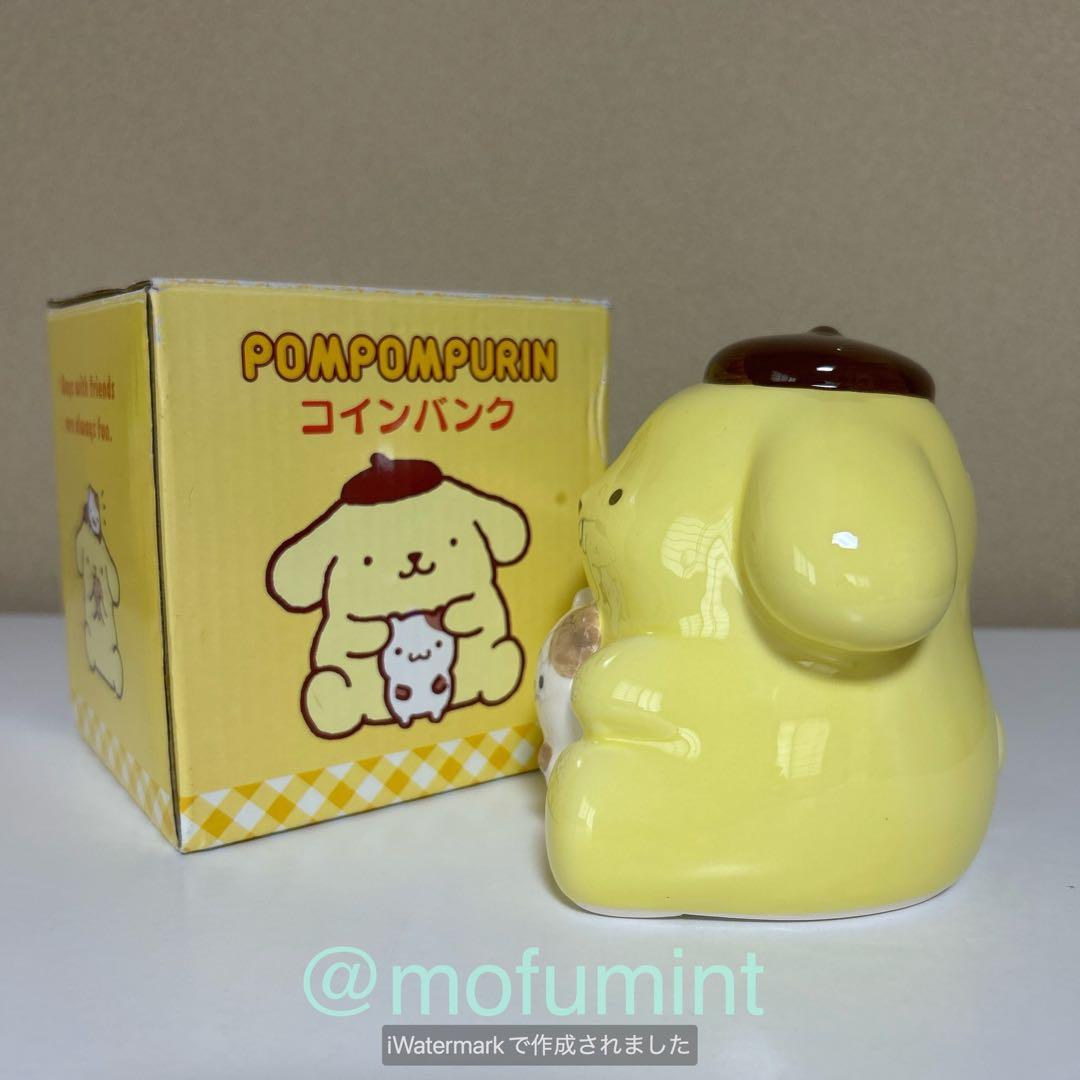 新品 ポムポムプリン バンク 貯金箱 陶器製 サンリオ 2015年