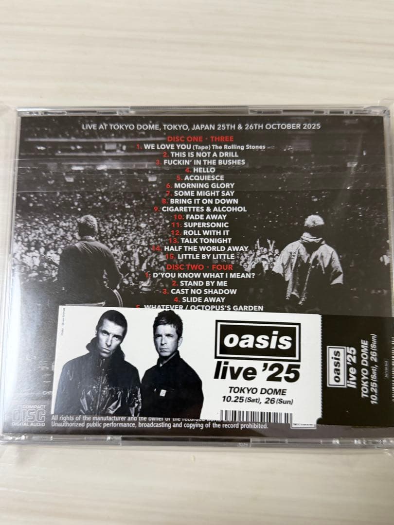 Oasis live ‘25 DEFINITIVE 東京ドーム 2Days