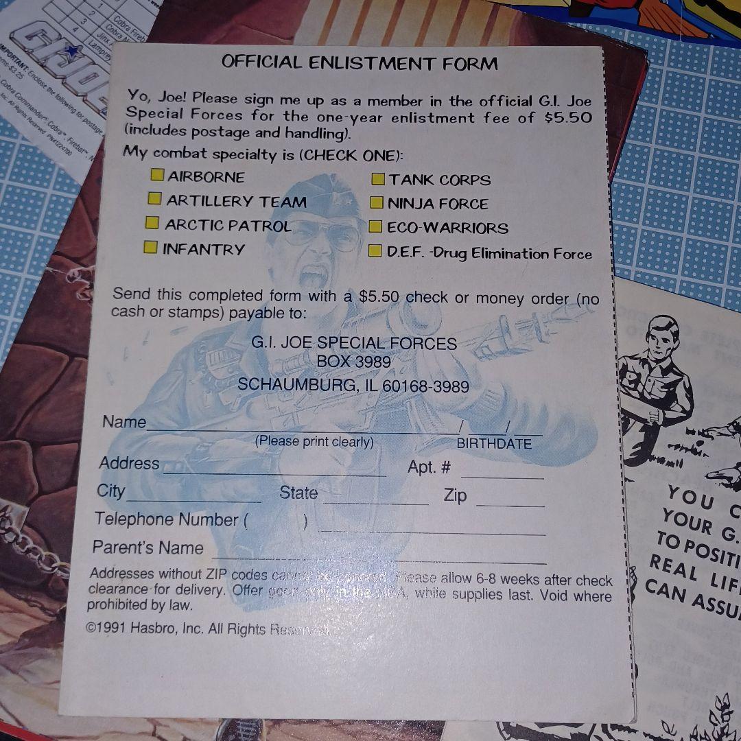 発売当初GI JOE 玩具封入冊子等まとめました(35)
