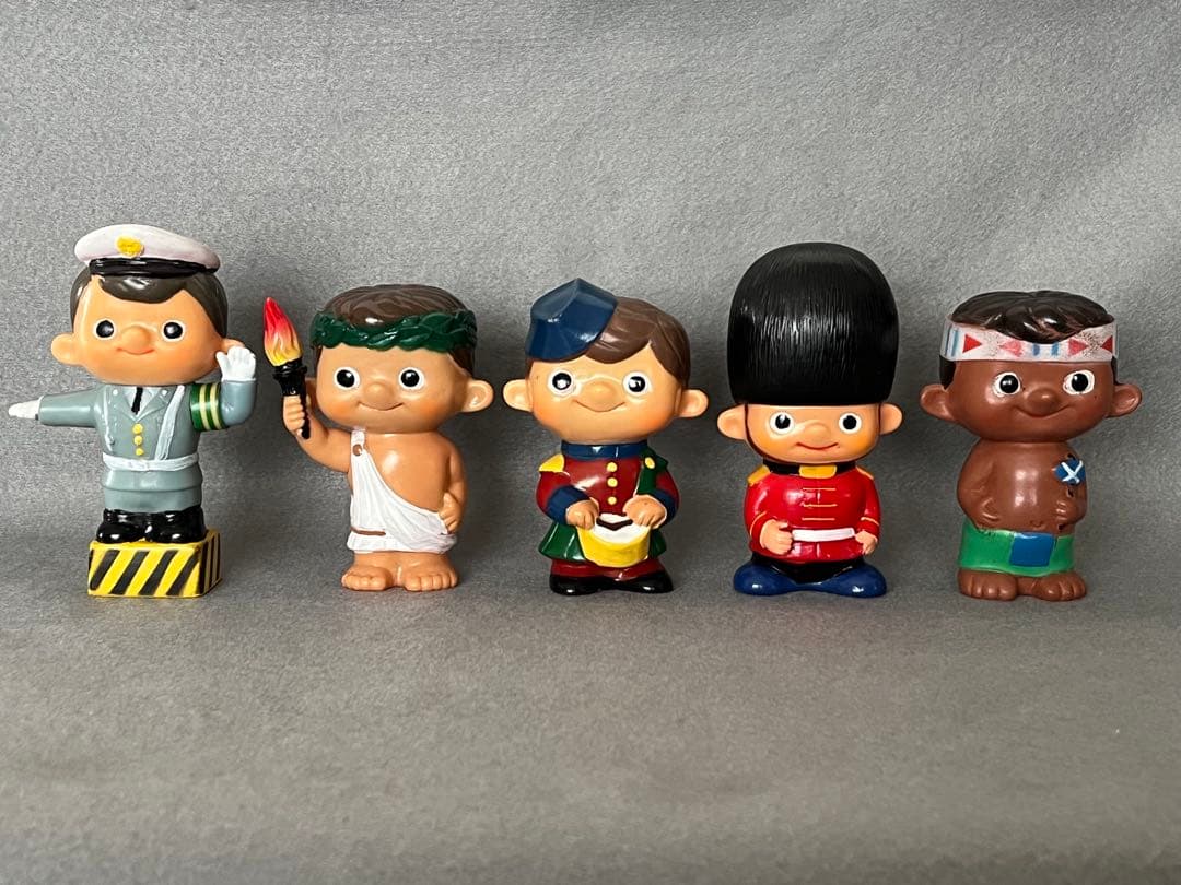 富士銀行　ぼくちゃん　ソフビ　貯金箱　15個　昭和レトロ