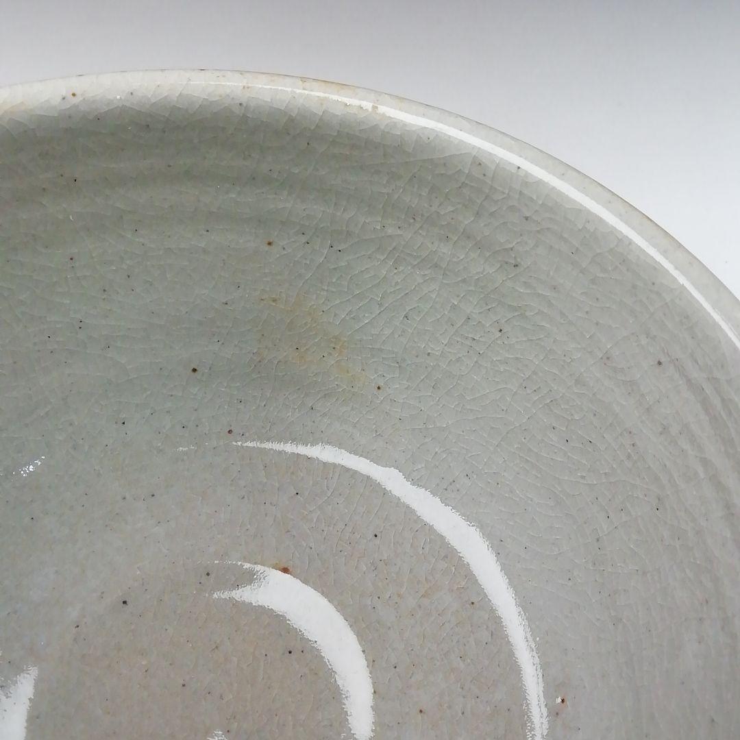 Ｔ２１　茶碗　『三島茶碗』『御題　葉』『田沼春二作』　共箱　抹茶碗　茶道具